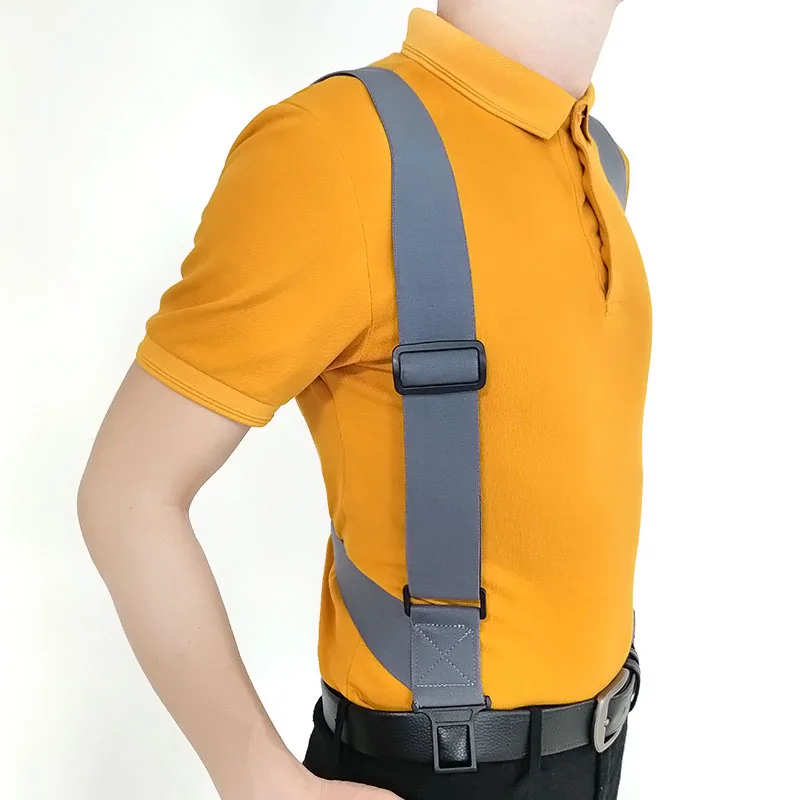 1Pc 5cm*120cm Adult Men's Elastic Wide Braces Mens Suspenders Adjustable X Type Strap Male Jockstrap Sport  Work Suspender