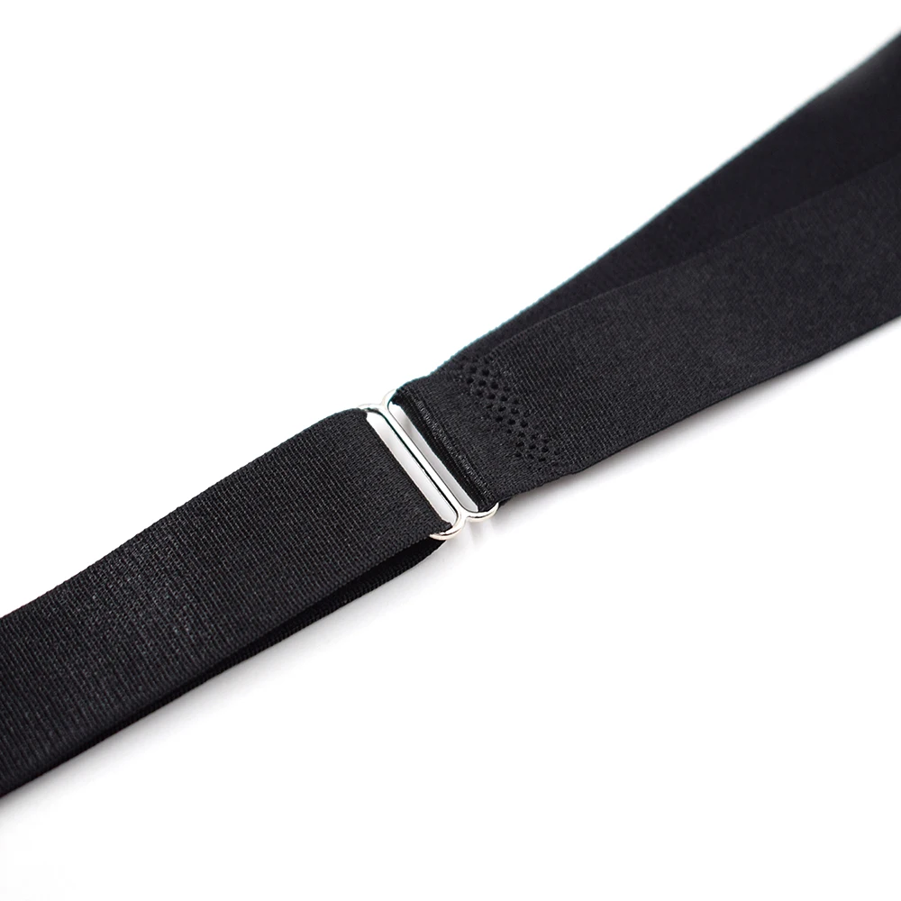 1 Pair Shirt Stays Holders for Men Military Police Adjustable Elastic Leg Suspenders Straps Non Slip Shirt Tucker Sock Garters