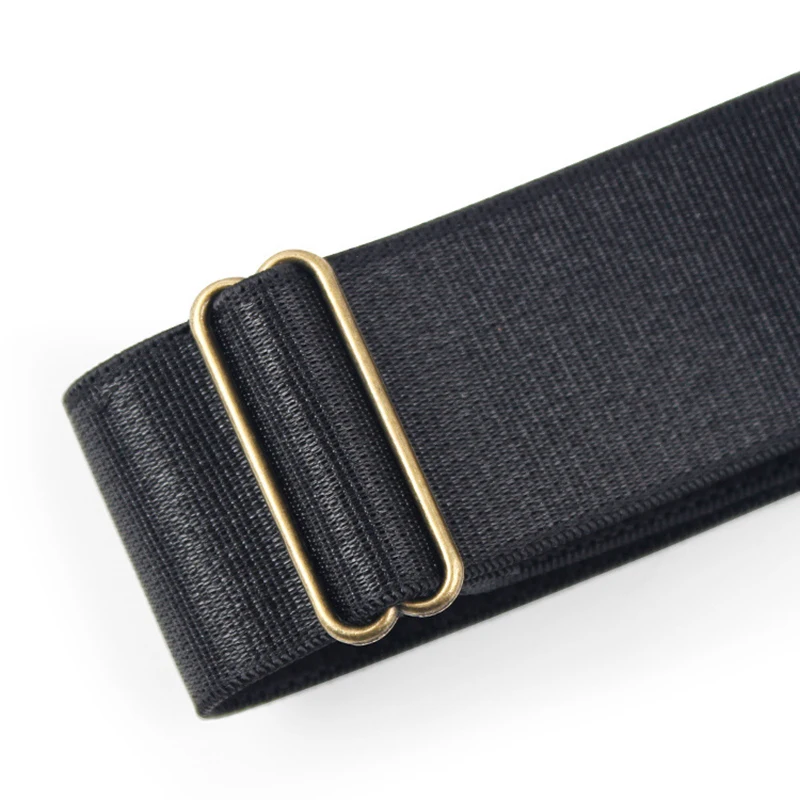 2pcs/pair Black Sleeve Garters Adjustable Elastic Anti-slip Shirt Sleeve Holders Garters Stretch Armbands for Women Men