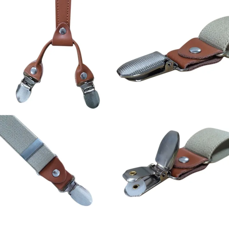 35/25/20mm Wide Men Suspenders High Elastic Adjustable 4 Strong Clips Suspender Heavy Duty X Back Trousers Braces