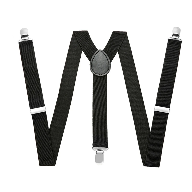 35/25/20mm Wide Men Suspenders High Elastic Adjustable 4 Strong Clips Suspender Heavy Duty X Back Trousers Braces