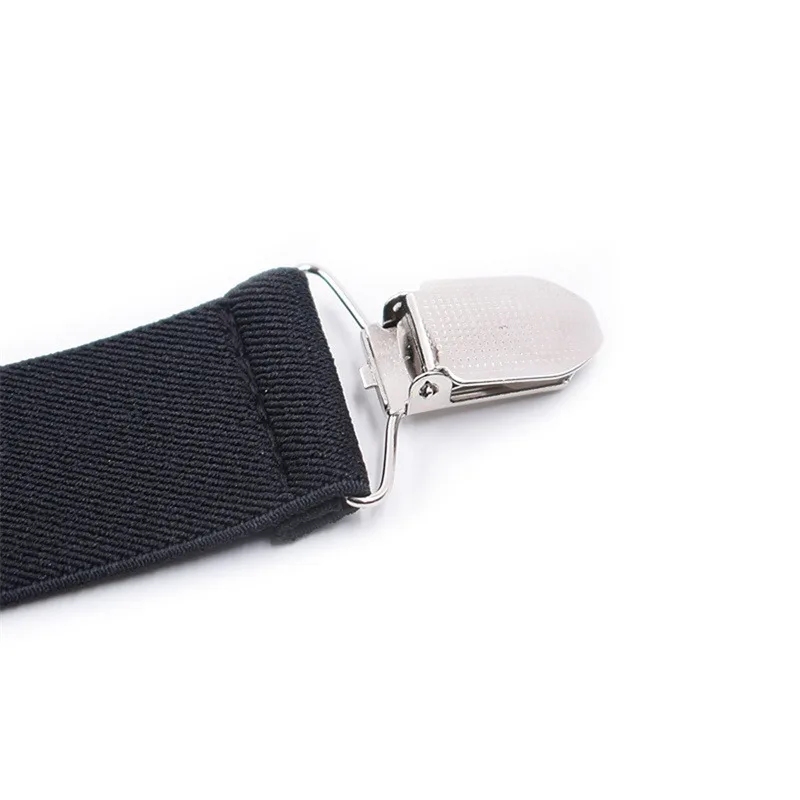 Suspenders Men Adjustable Elastic X Back Pants Women Suspender for Trousers 2.5CM Width 4 Clips Adjustable Elastic Back Braces