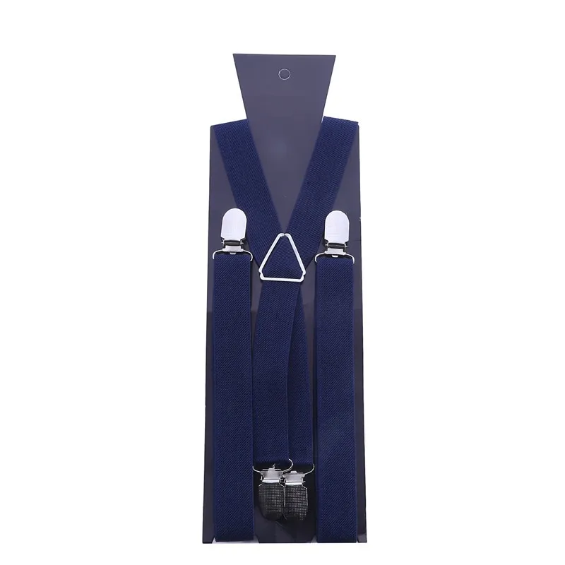 Suspenders Men Adjustable Elastic X Back Pants Women Suspender for Trousers 2.5CM Width 4 Clips Adjustable Elastic Back Braces