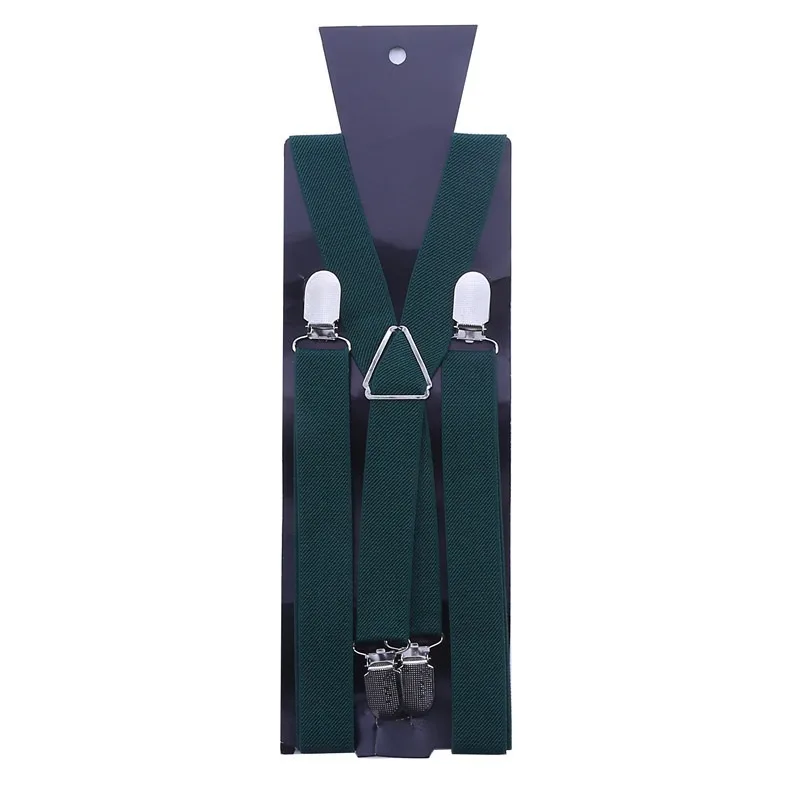 Suspenders Men Adjustable Elastic X Back Pants Women Suspender for Trousers 2.5CM Width 4 Clips Adjustable Elastic Back Braces