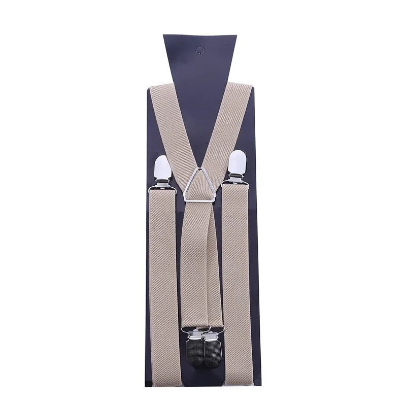 Suspenders Men Adjustable Elastic X Back Pants Women Suspender for Trousers 2.5CM Width 4 Clips Adjustable Elastic Back Braces