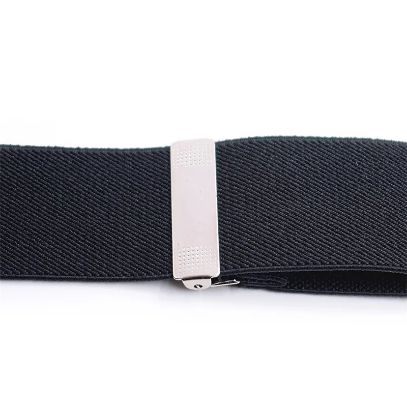 Suspenders Men Adjustable Elastic X Back Pants Women Suspender for Trousers 2.5CM Width 4 Clips Adjustable Elastic Back Braces