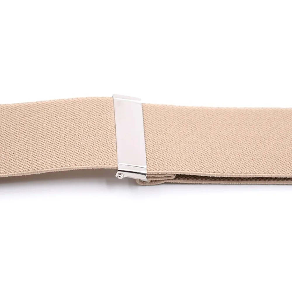 Vintage Suspenders for Men 3.5cm Wide Y Shape 6 Clips Adjustable Elastic Trouser Braces Strap Belts Wedding Party Formal Casual