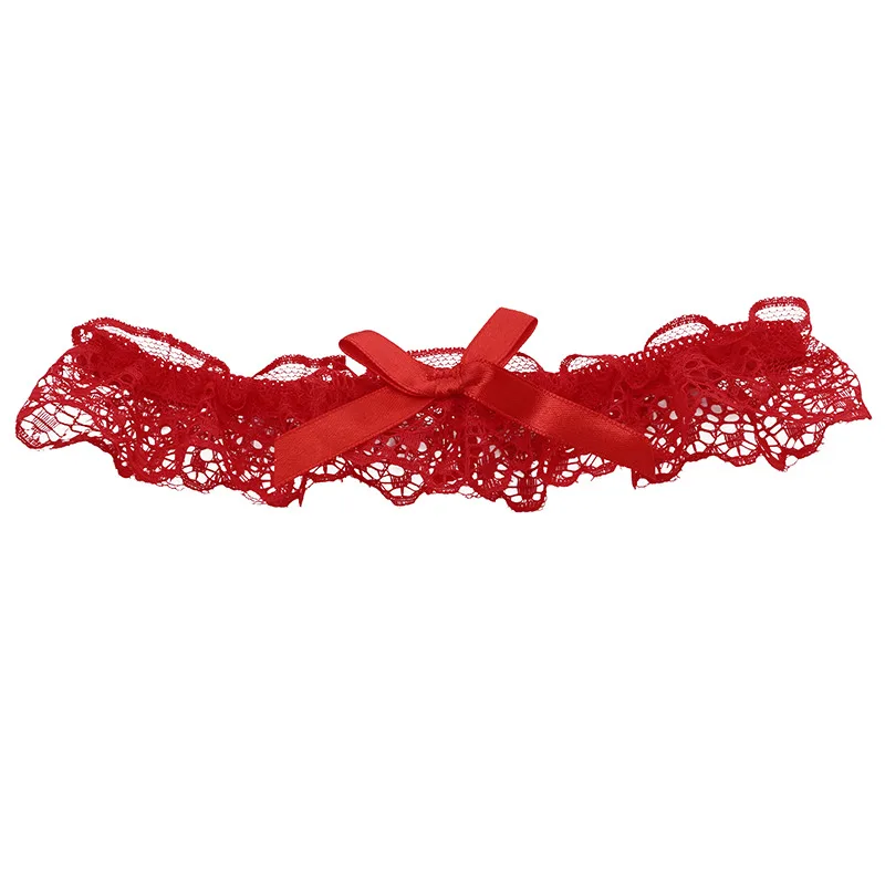 Lace Elastic Leg Garter Belt Wedding Gift Party Bridal Accessories Cosplay Ribbon Bow Suspender Fashion Thigh Harness New