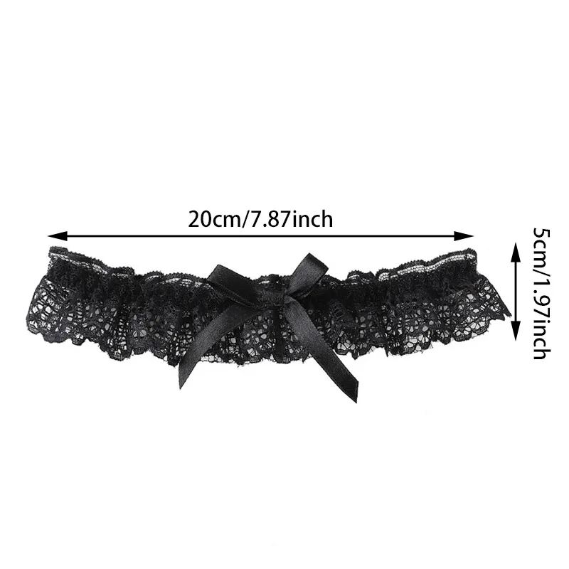 Lace Elastic Leg Garter Belt Wedding Gift Party Bridal Accessories Cosplay Ribbon Bow Suspender Fashion Thigh Harness New