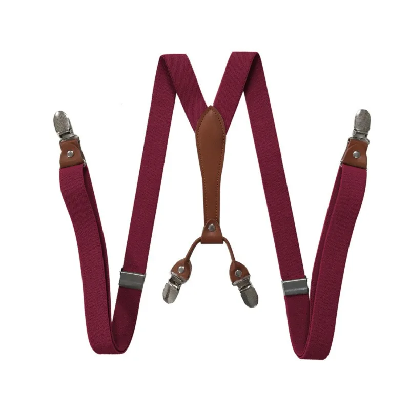 35/25/20mm Wide Men Suspenders High Elastic Adjustable 4 Strong Clips Suspender Heavy Duty X Back Trousers Braces