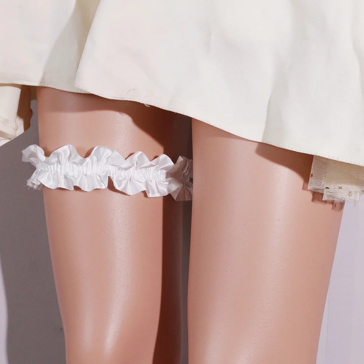 Fashion Lace Bow Sexy Garter Sparkling Rhinestone Stretch Women's Garter Belt Holiday Party Dress Up Suspenders Ornaments