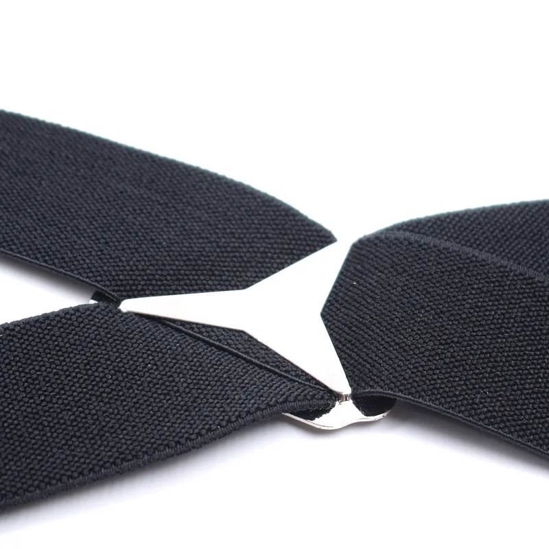 Suspenders Men 4 Clip 3.5cm Width Braces Adjustable Elastic X Back Pants Women Suspender Adult Man Braces Wedding Accessories