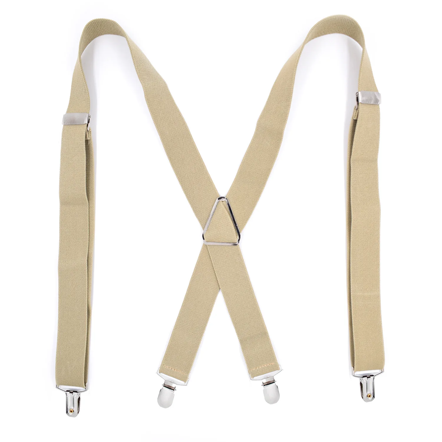 Suspenders Men 4 Clip 3.5cm Width Braces Adjustable Elastic X Back Pants Women Suspender Adult Man Braces Wedding Accessories