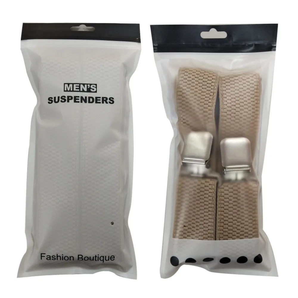 Heavy Duty Suspenders for Men Work Outdoor 3.8cm X-Back with 4 Strong Clips Adjustable Elastic Trouser Braces Strap Belts Navy
