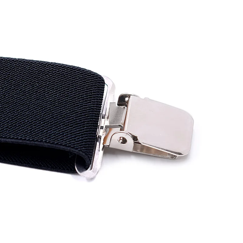 5cm Men Suspenders High Elastic Adjustable 4 Strong Clips Suspender Straps Heavy Duty X-Shaped Back Trousers Braces