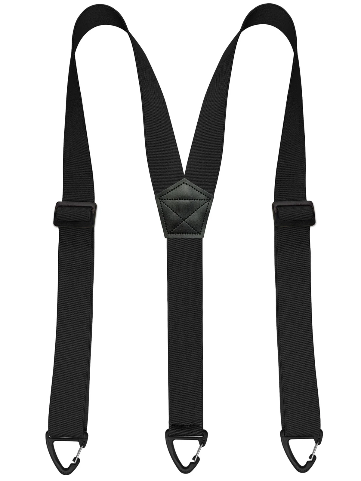 Hidden Suspenders for Men Under Clothing 1.5inch Y-back 3 Belt Loop Hooks Adjustable Elastic Trouser Braces Work Suspenders