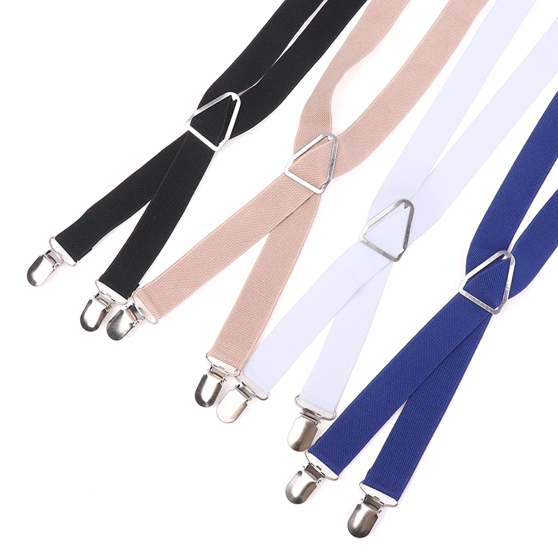 1PC Elastic Adjustable Suspenders For Adults And Kids Men Women Braces Suspender Set For Children Boys Girls Wedding Accessories