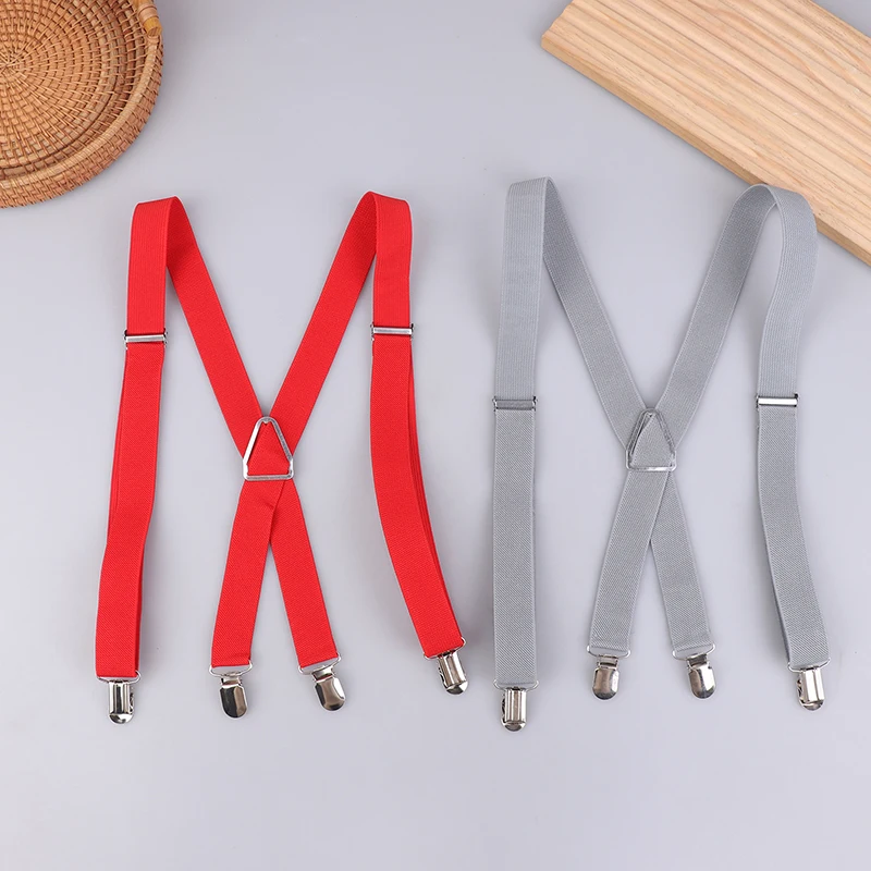 1PC Elastic Adjustable Suspenders For Adults And Kids Men Women Braces Suspender Set For Children Boys Girls Wedding Accessories