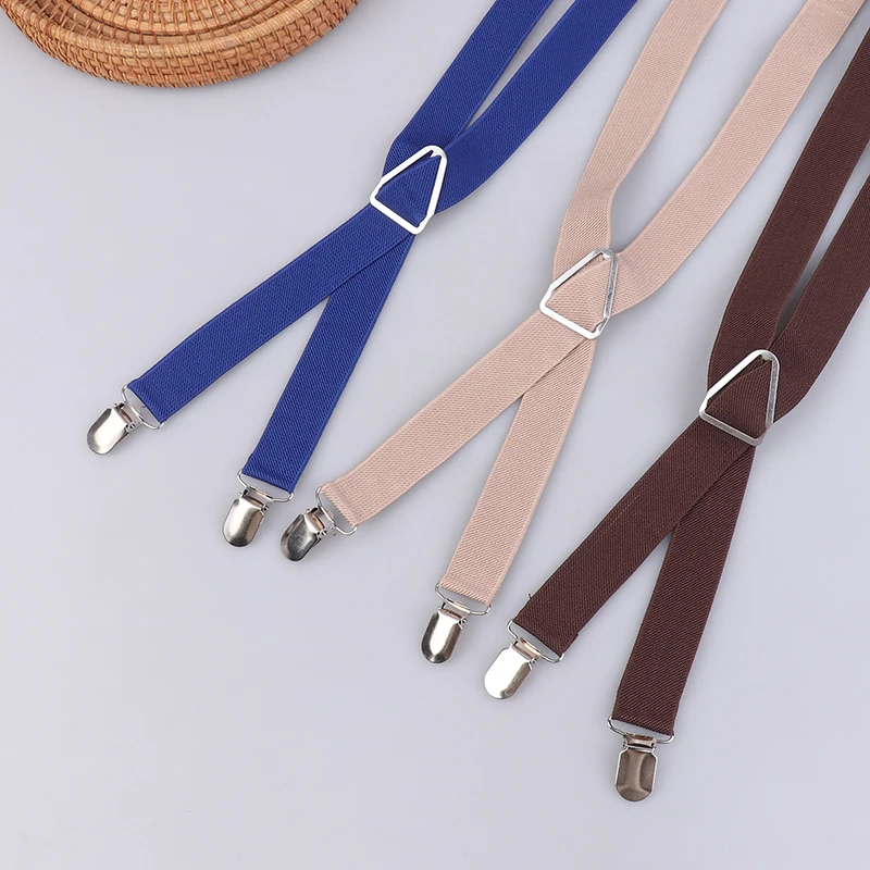 1PC Elastic Adjustable Suspenders For Adults And Kids Men Women Braces Suspender Set For Children Boys Girls Wedding Accessories