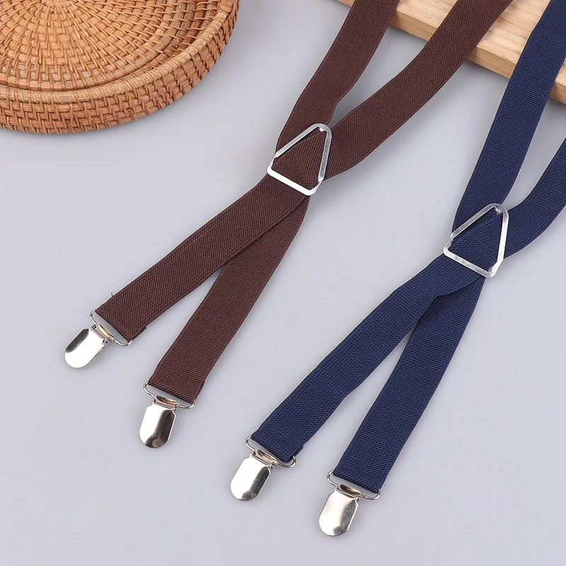 1PC Elastic Adjustable Suspenders For Adults And Kids Men Women Braces Suspender Set For Children Boys Girls Wedding Accessories