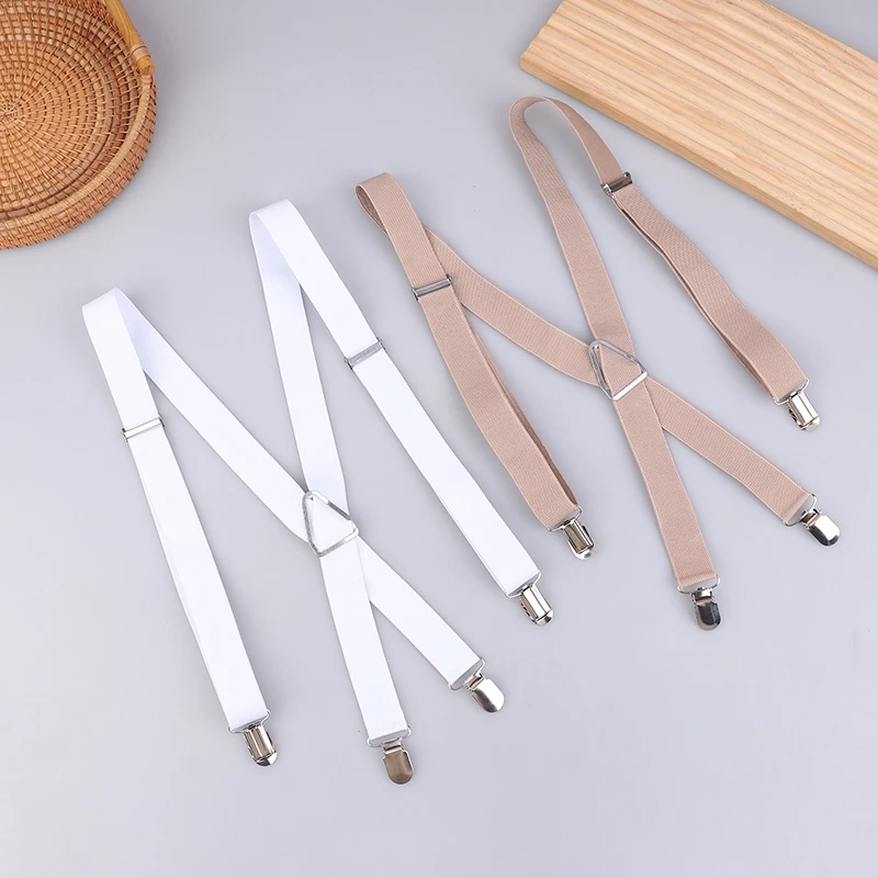 1PC Elastic Adjustable Suspenders For Adults And Kids Men Women Braces Suspender Set For Children Boys Girls Wedding Accessories