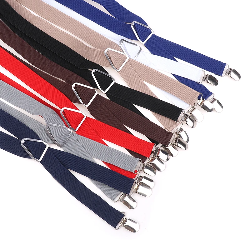 1PC Elastic Adjustable Suspenders For Adults And Kids Men Women Braces Suspender Set For Children Boys Girls Wedding Accessories