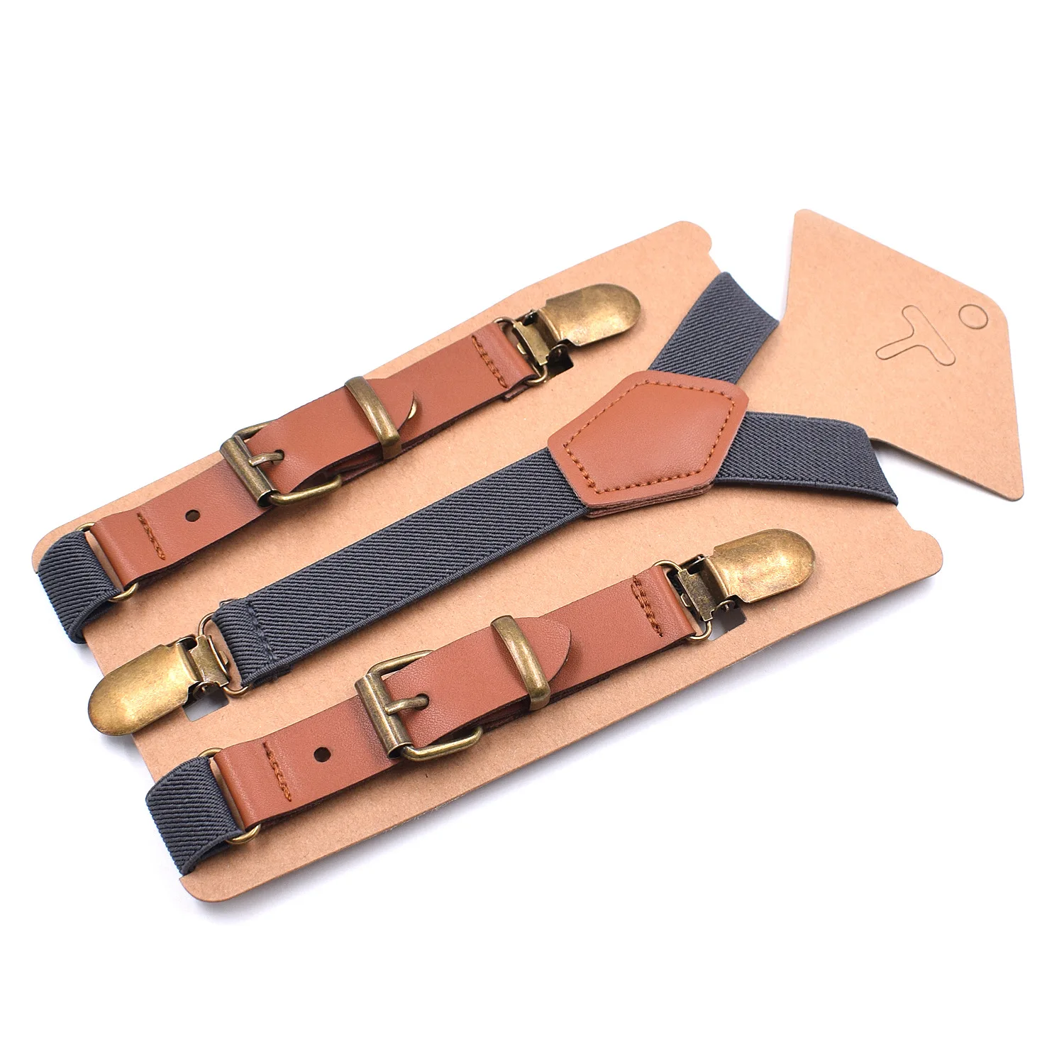 Boys Suspenders and Bow Tie Set Kids Fashion Suspenders and Pre-Tied Bow Tie Adjustable Elastic Kids Wedding Party Picture Day