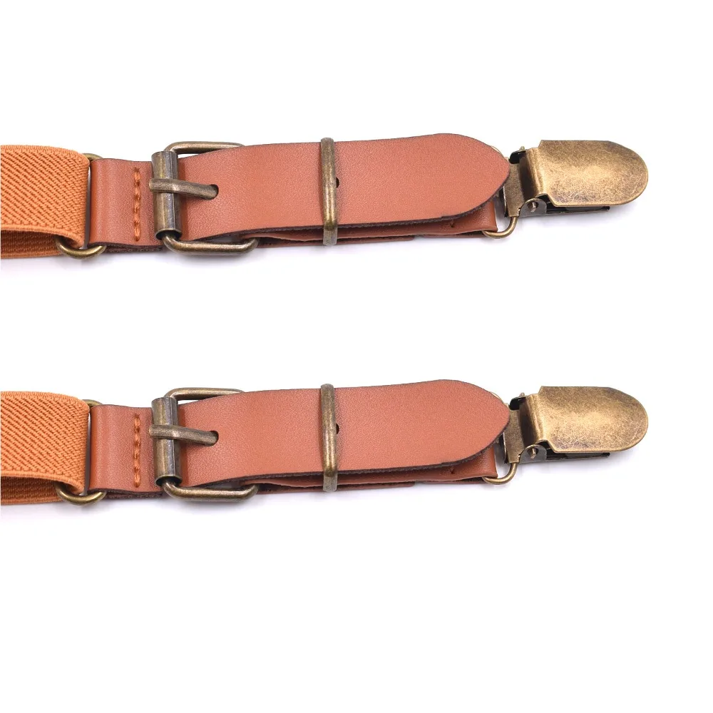 Boys Suspenders and Bow Tie Set Kids Fashion Suspenders and Pre-Tied Bow Tie Adjustable Elastic Kids Wedding Party Picture Day