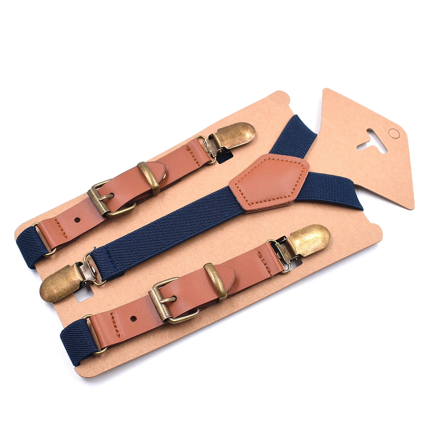 Boys Suspenders and Bow Tie Set Kids Fashion Suspenders and Pre-Tied Bow Tie Adjustable Elastic Kids Wedding Party Picture Day