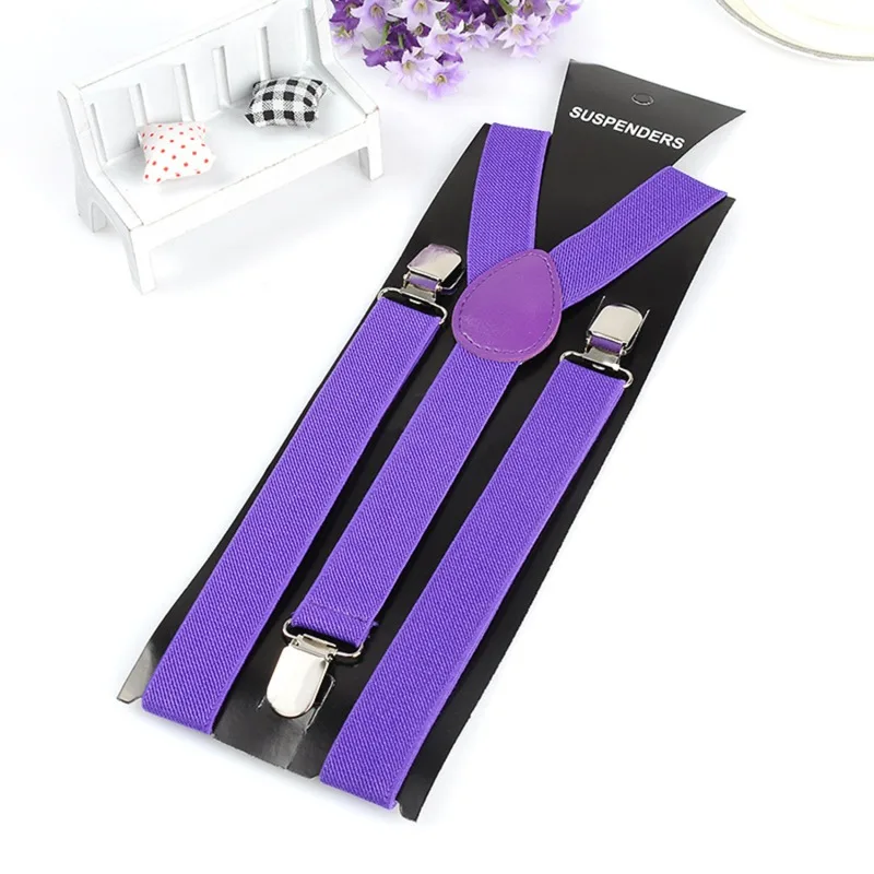 Men Suspenders High Elastic Adjustable 3 Strong Clips Suspender Heavy Duty W Trousers Braces Pants Holder Wedding Wear 2024 New