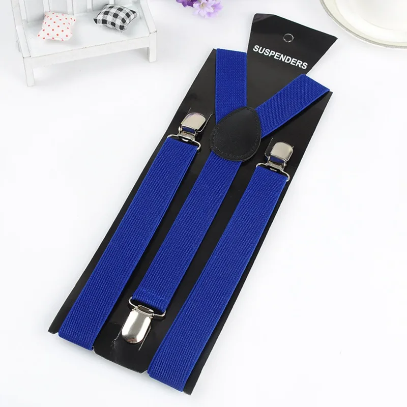 Men Suspenders High Elastic Adjustable 3 Strong Clips Suspender Heavy Duty W Trousers Braces Pants Holder Wedding Wear 2024 New