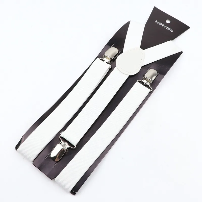 Men Suspenders High Elastic Adjustable 3 Strong Clips Suspender Heavy Duty W Trousers Braces Pants Holder Wedding Wear 2024 New