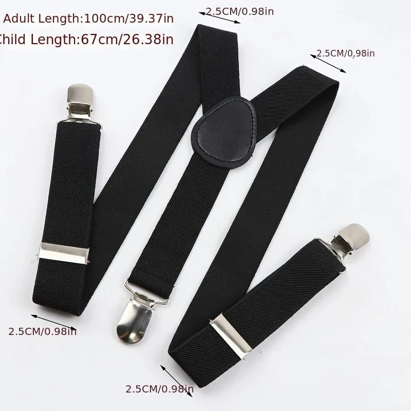 Men Suspenders High Elastic Adjustable 3 Strong Clips Suspender Heavy Duty W Trousers Braces Pants Holder Wedding Wear 2024 New