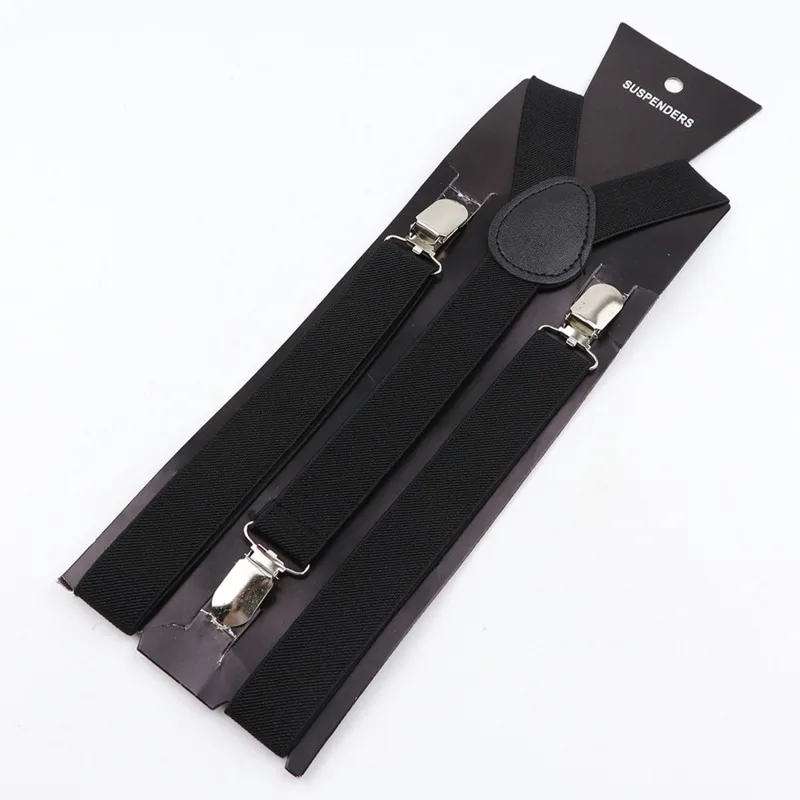 Men Suspenders High Elastic Adjustable 3 Strong Clips Suspender Heavy Duty W Trousers Braces Pants Holder Wedding Wear 2024 New
