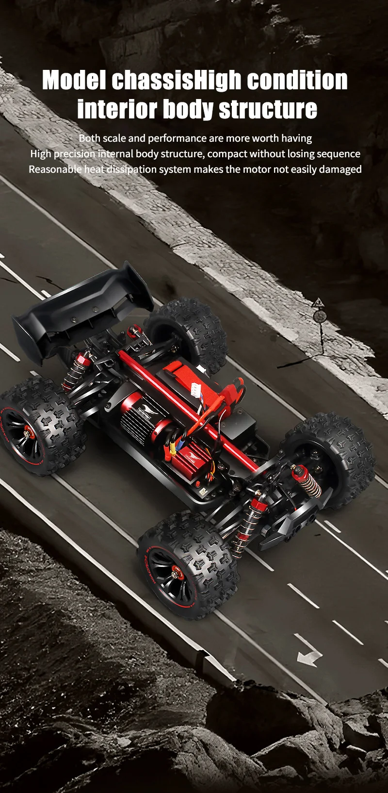 1:16 85KM/H Or 50KM/H 4WD RC Car With LED Remote Control Cars High Speed Drift Monster 4x4 Truck for Kids vs Wltoys 124017 Toys
