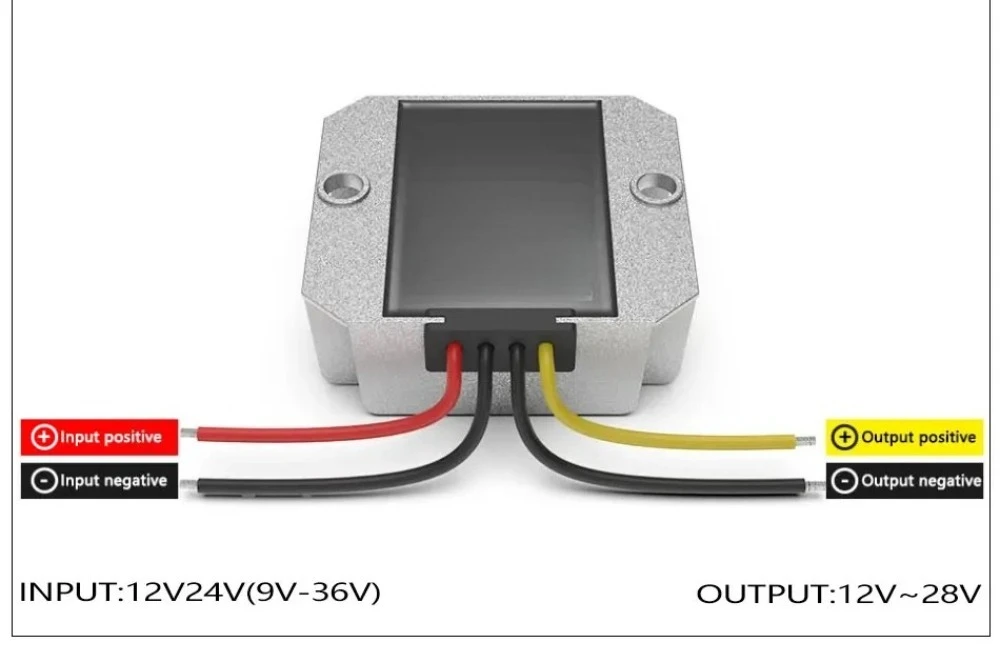 9-36V to 12V/13.8V/15V/19V/20V/24V/28V 5-30A Boost Buck DC Converter Voltage Stabilizer Supply Regulator Module for Cars Solar