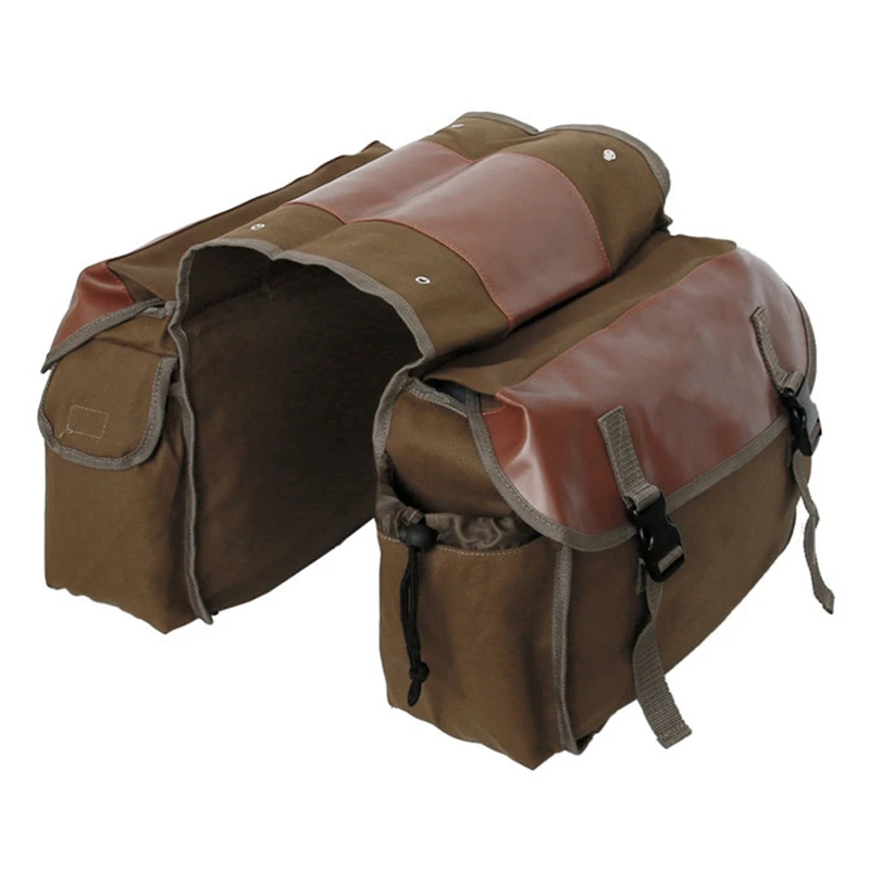 Bicycle Bag 50L Nylon Bike Bag Rear Rack Trunk Bike Luggage Back Seat Pannier Reflective Cycling Storage Bag Bicycle Accessories
