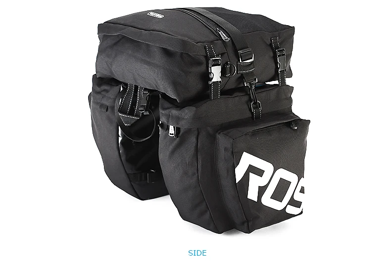 Bicycle Bag 50L Nylon Bike Bag Rear Rack Trunk Bike Luggage Back Seat Pannier Reflective Cycling Storage Bag Bicycle Accessories