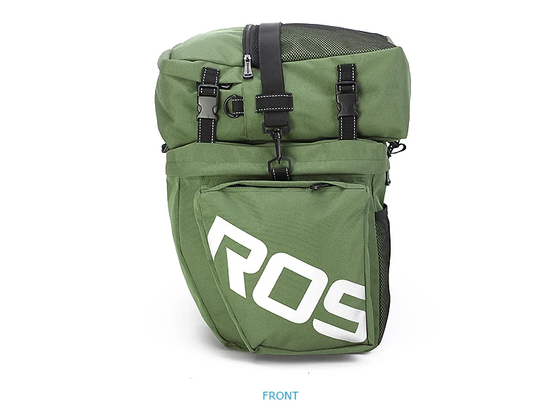 Bicycle Bag 50L Nylon Bike Bag Rear Rack Trunk Bike Luggage Back Seat Pannier Reflective Cycling Storage Bag Bicycle Accessories
