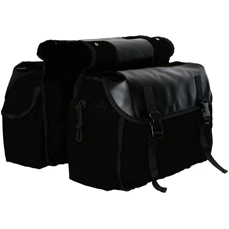 Bicycle Bag 50L Nylon Bike Bag Rear Rack Trunk Bike Luggage Back Seat Pannier Reflective Cycling Storage Bag Bicycle Accessories