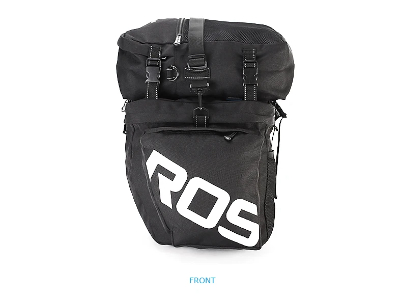 2026 Bicycle Bag 50L Nylon Bike Rear Rack Trunk Bike Luggage Back Seat Pannier Reflective Cycling Storage Bicycle Accessories