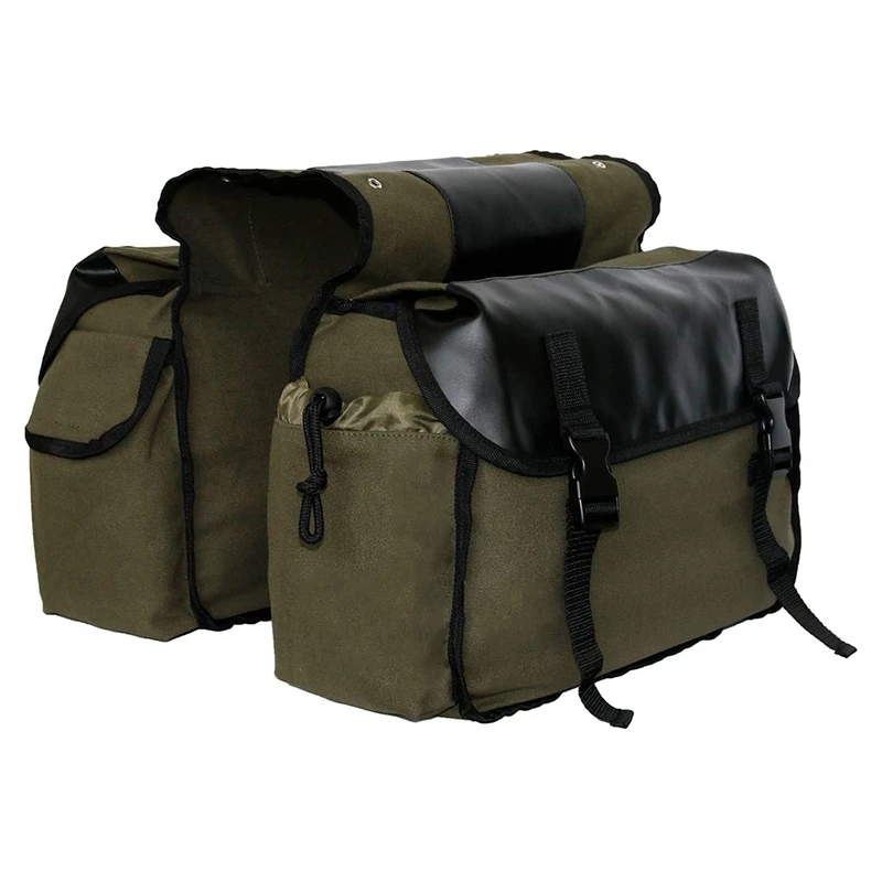 2026 Bicycle Bag 50L Nylon Bike Rear Rack Trunk Bike Luggage Back Seat Pannier Reflective Cycling Storage Bicycle Accessories
