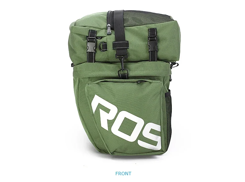2026 Bicycle Bag 50L Nylon Bike Rear Rack Trunk Bike Luggage Back Seat Pannier Reflective Cycling Storage Bicycle Accessories