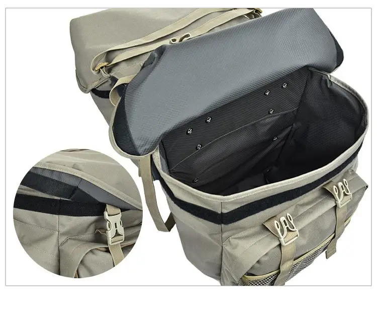 2026 Bicycle Bag 50L Nylon Bike Rear Rack Trunk Bike Luggage Back Seat Pannier Reflective Cycling Storage Bicycle Accessories