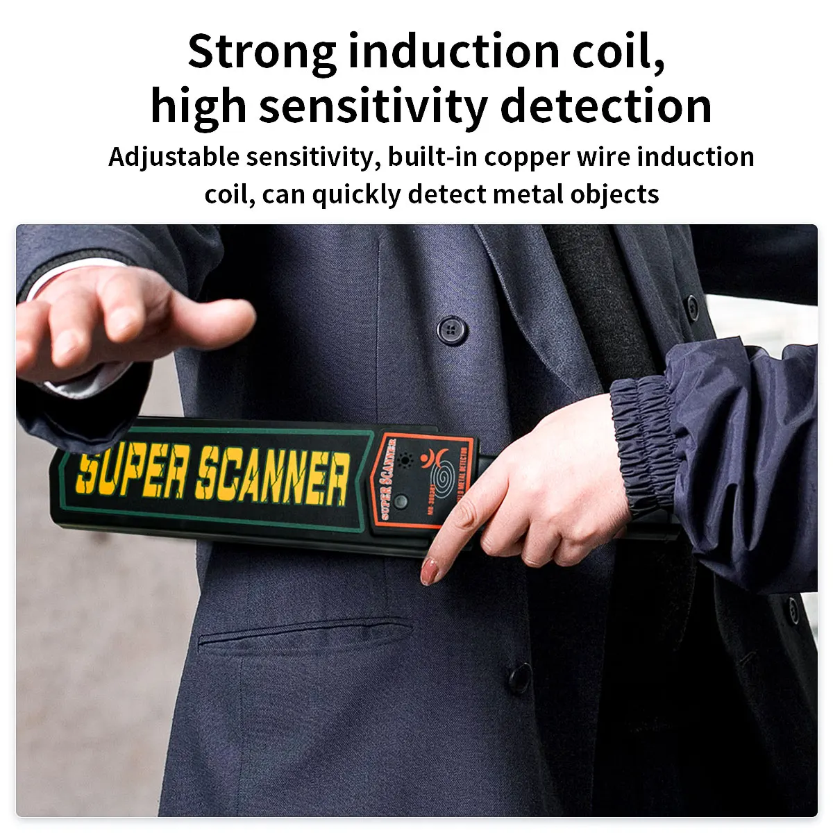 LAOLAU Metal Detector Handheld Metal Detection Outdoor Gold Finder Portable Scanner Depth Wall Detector Safe Checking
