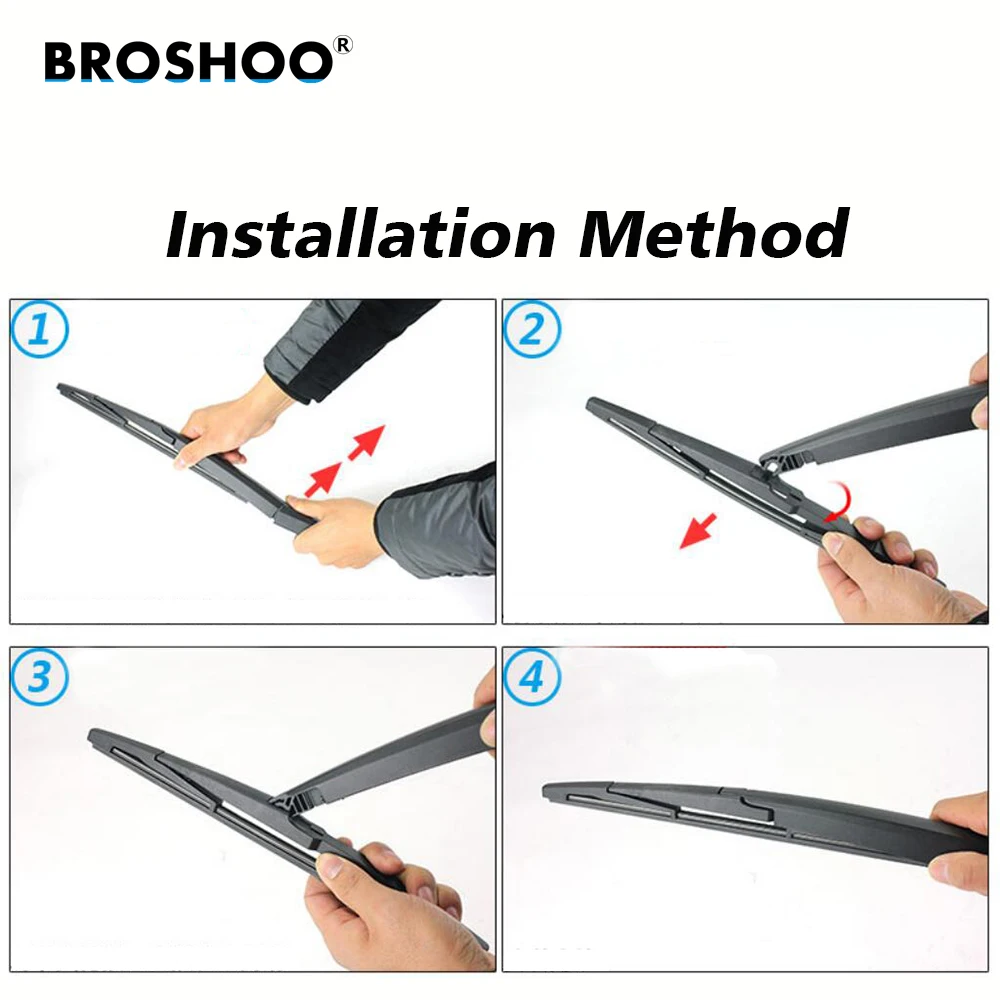 BROSHOO Car Wiper Blade Front Rear Wiper Blades Set For Toyota C-HR CHR 2017 2018 2019 2020 Front Rear Window 26"+16"+14"
