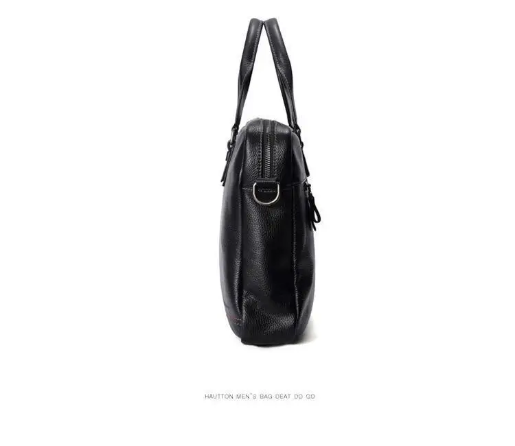 High Quality Cowhide Men's Business Handbag shoulder bag 100% Genuine leather Briefcase for men Commuting crossbody bag