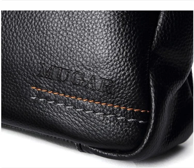 High Quality Cowhide Men's Business Handbag shoulder bag 100% Genuine leather Briefcase for men Commuting crossbody bag