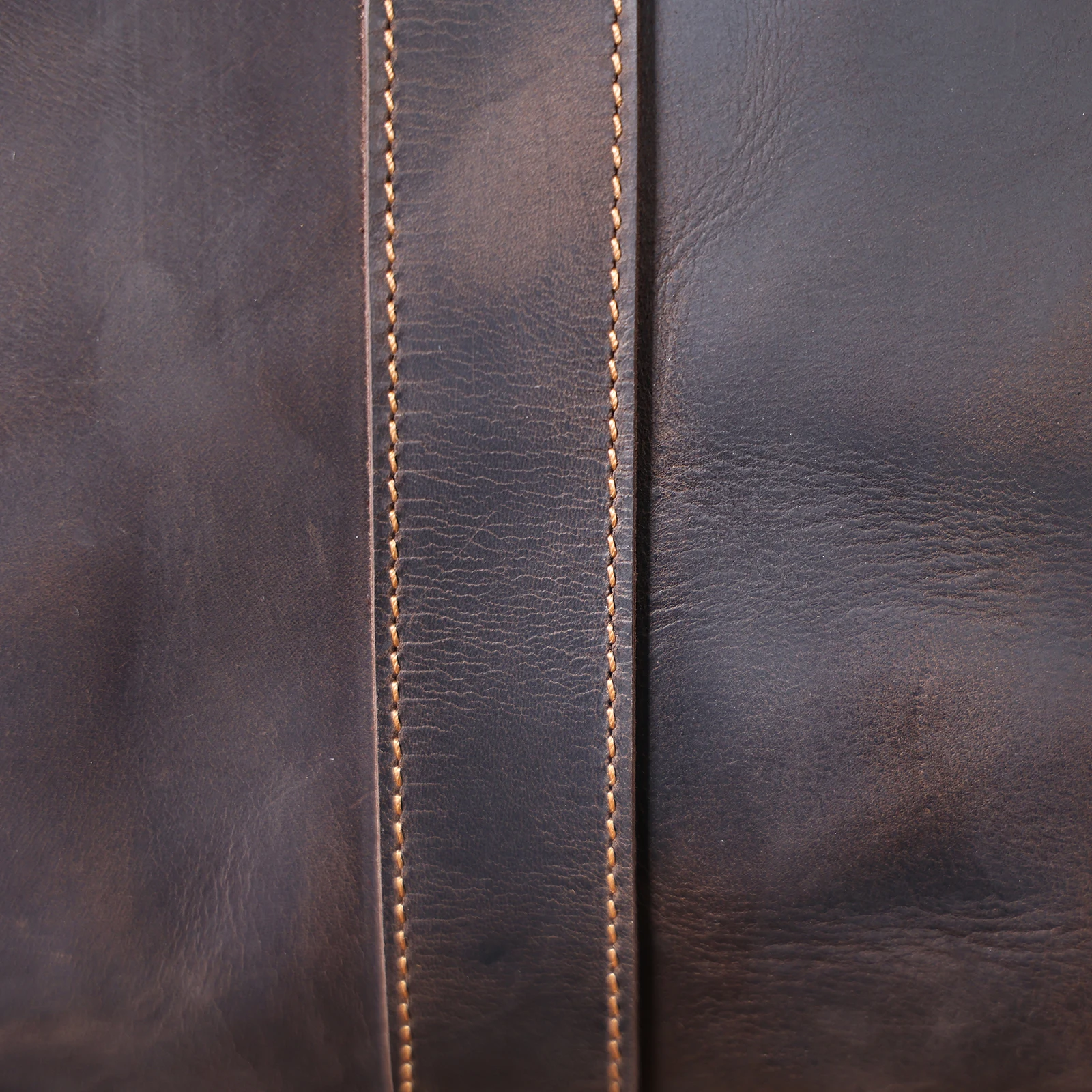 Vintage Genuine Leather Men's Briefcase 16" Laptop Bags Crazy Horse Leather Messenger Handbag Cowhide Idea Gift For Men