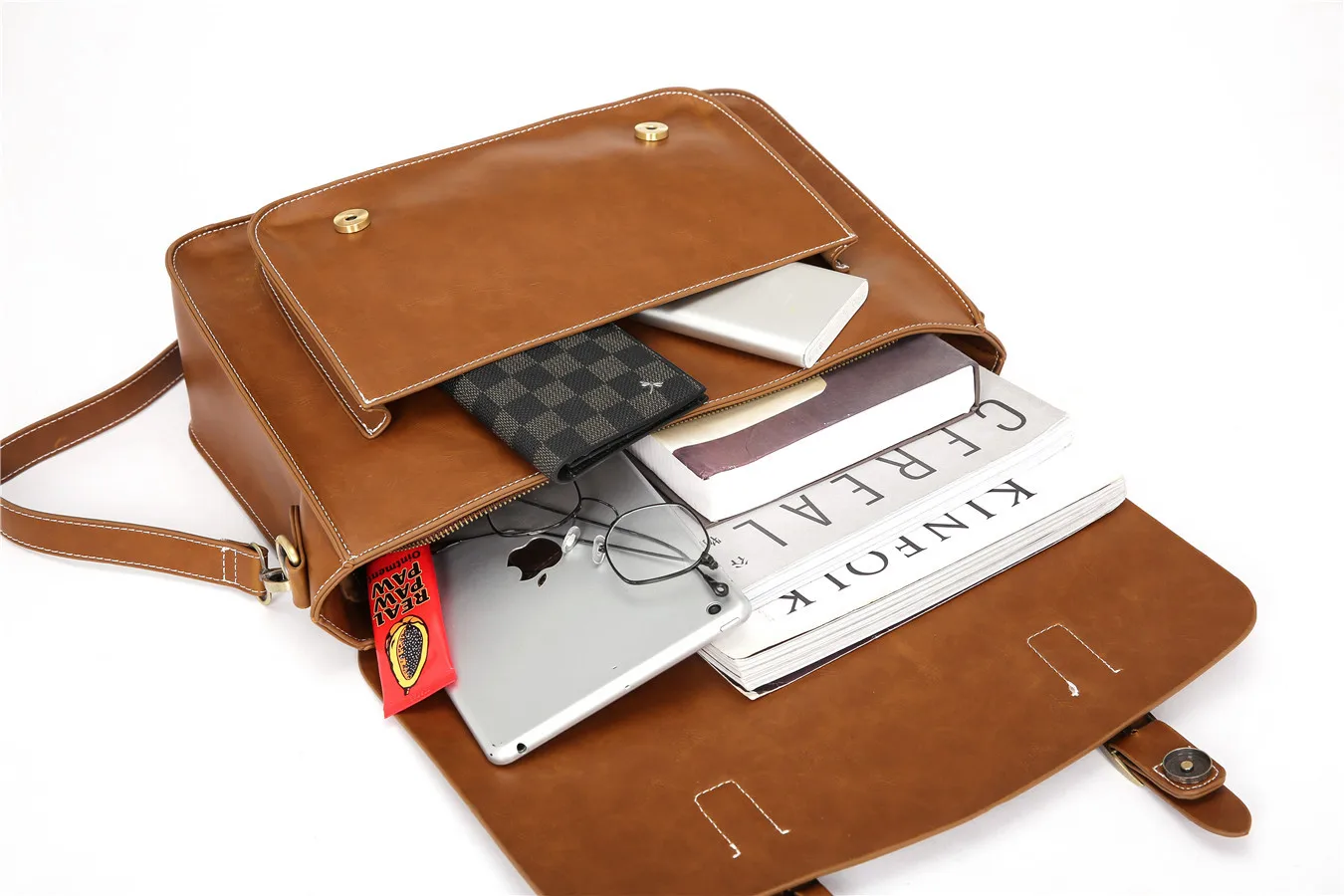 GUMST Men's Briefcase Handbag Crazy Horse Pu Leather Messenger Travel Bag Business Men Tote Bags Man Casual Crossbody Briefcases